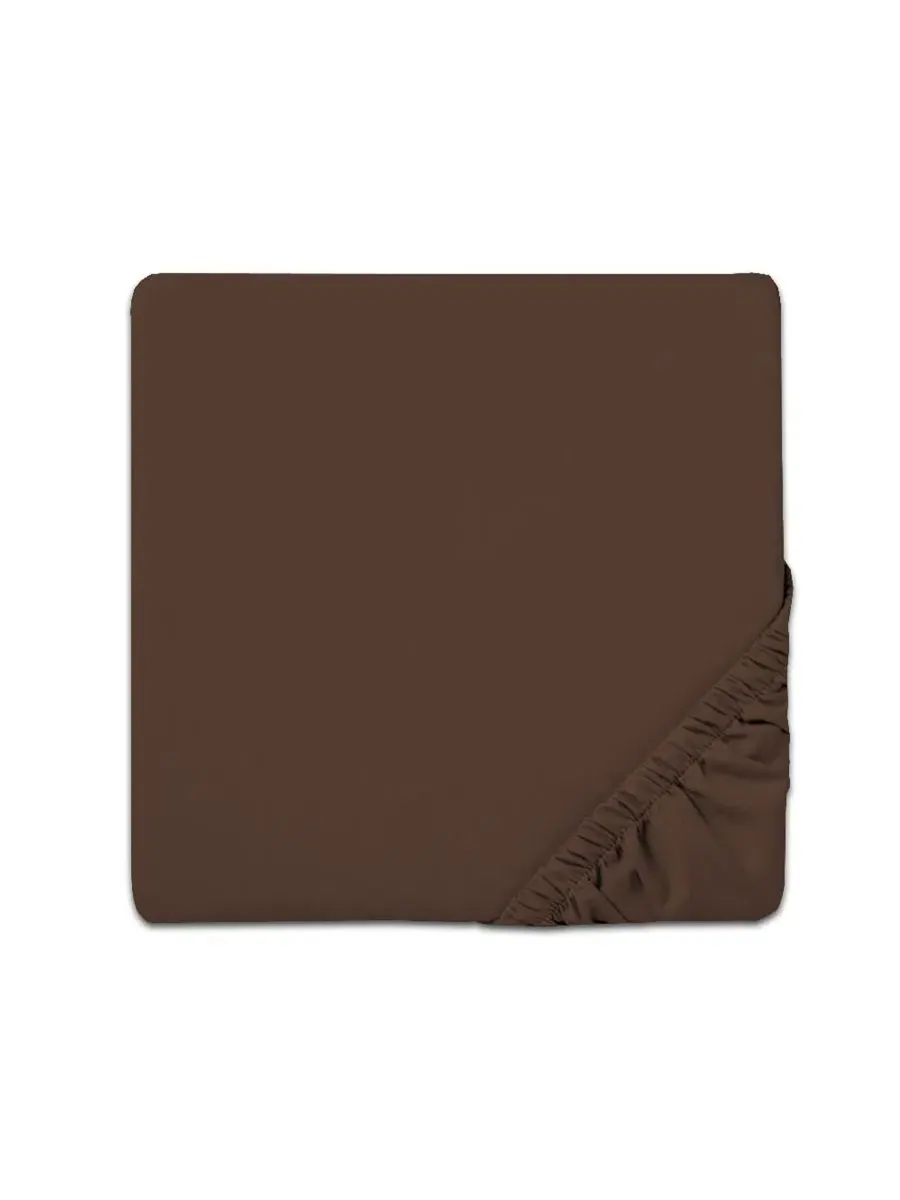 Простыня на резинке 1500 нитей Twin XL Sweet Home Collection — изображение 1 из 4, коричневый