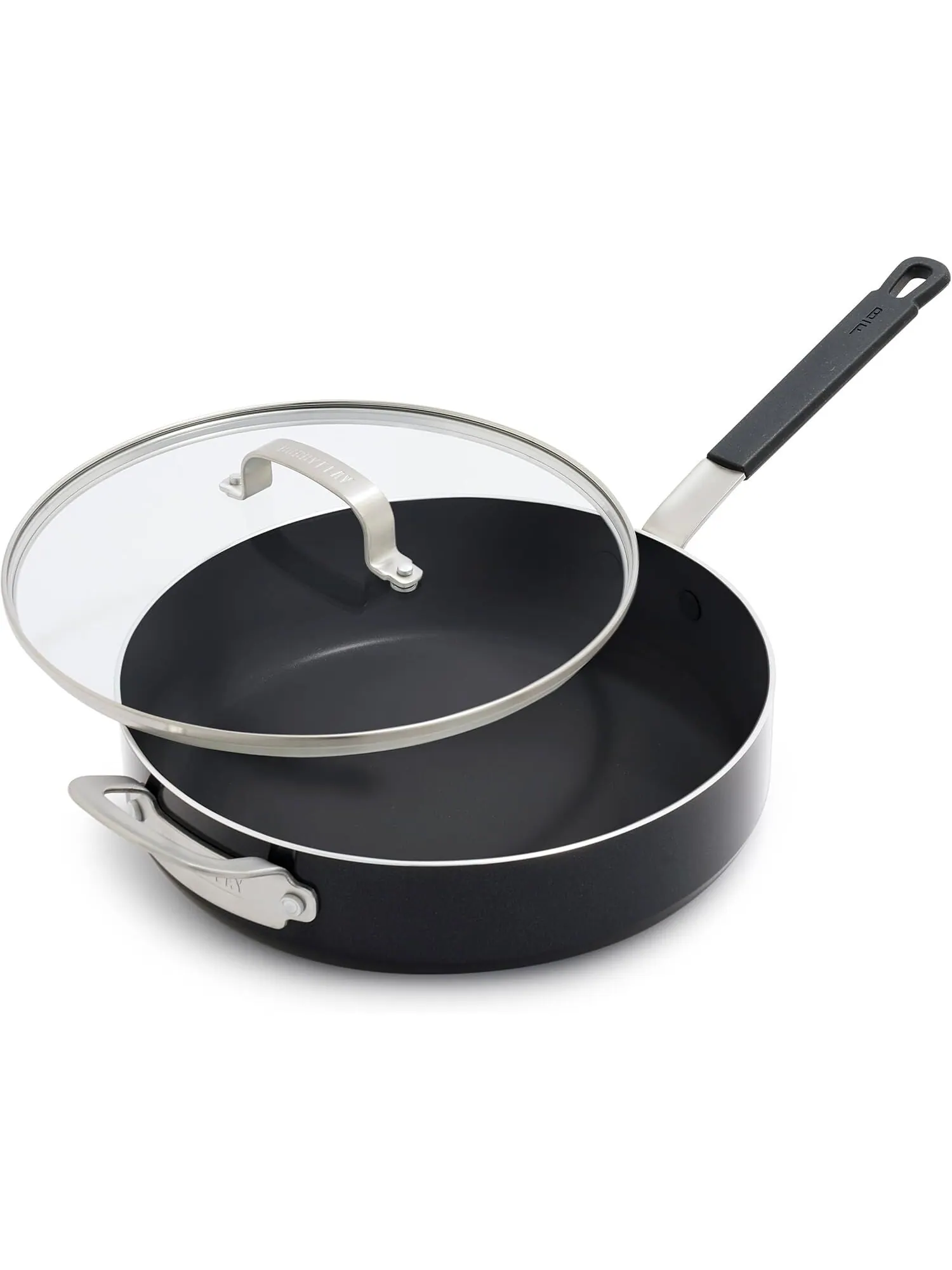 Сотейник с крышкой GreenPan x Bobby Flay Ceramic Nonstick, 28 см, 4.2 л — черный