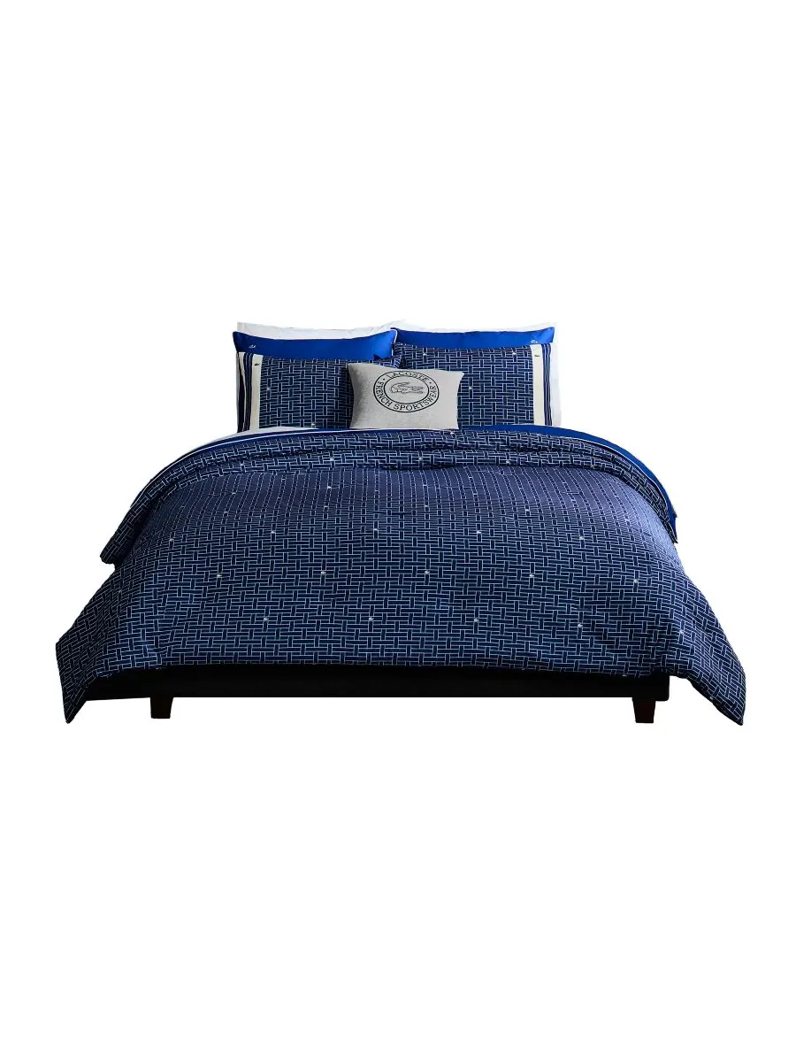 Комплект постельного белья Heritage Geo Cotton из 3 предметов, размер Full/Queen Lacoste Home — изображение 2 из 7