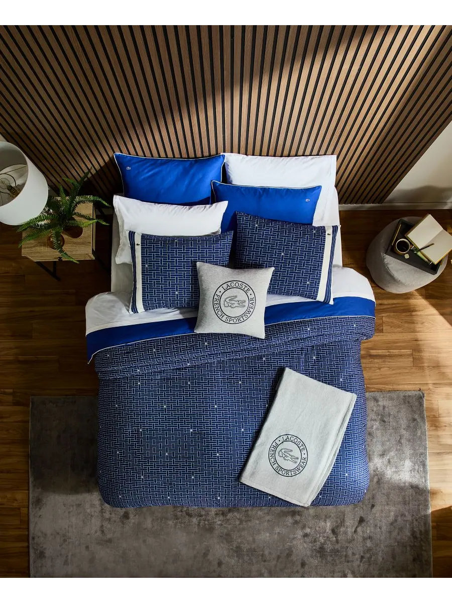 Комплект постельного белья Heritage Geo Cotton из 3 предметов, размер Full/Queen Lacoste Home — изображение 3 из 7
