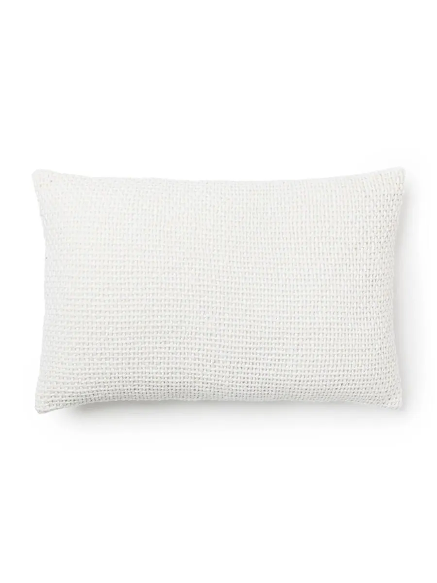 Чехлы для поясничных подушек Madera Cross Weave, 14" x 20", комплект из 2 штук IHI Home — изображение 2 из 7, белый