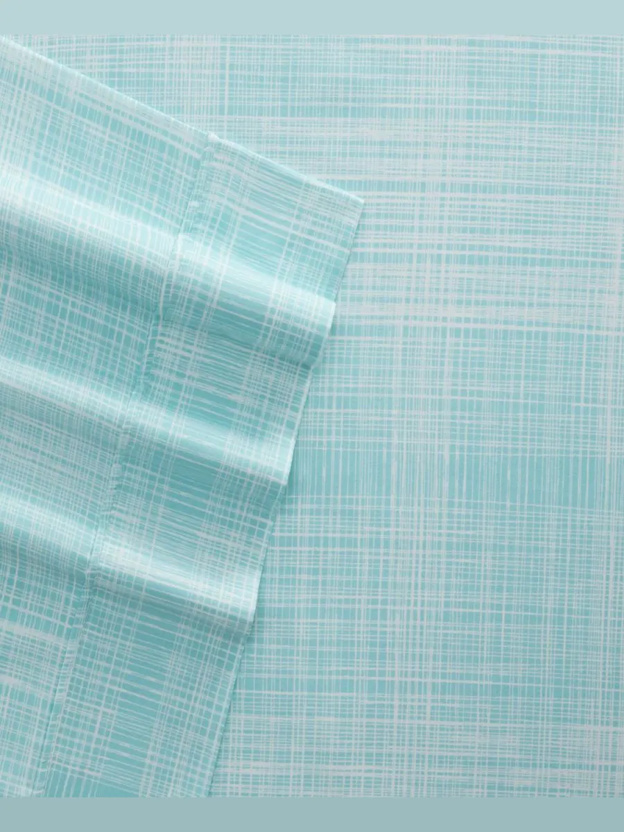 Комплект постельного белья Timeless Classics Premium Ultra Soft Pattern из 4 предметов, размер — изображение 6 из 9, голубой