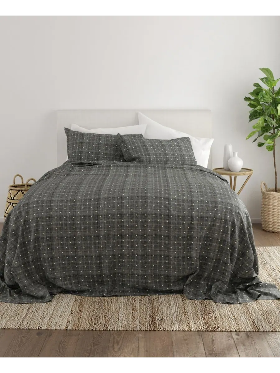 Комплект постельного белья Timeless Classics Premium Ultra Soft Pattern из 4 предметов, размер — изображение 2 из 9, серый