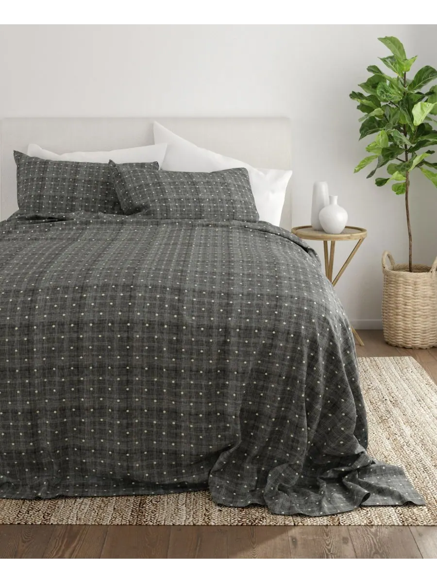 Комплект постельного белья Timeless Classics Premium Ultra Soft Pattern из 4 предметов, размер — изображение 6 из 9, серый