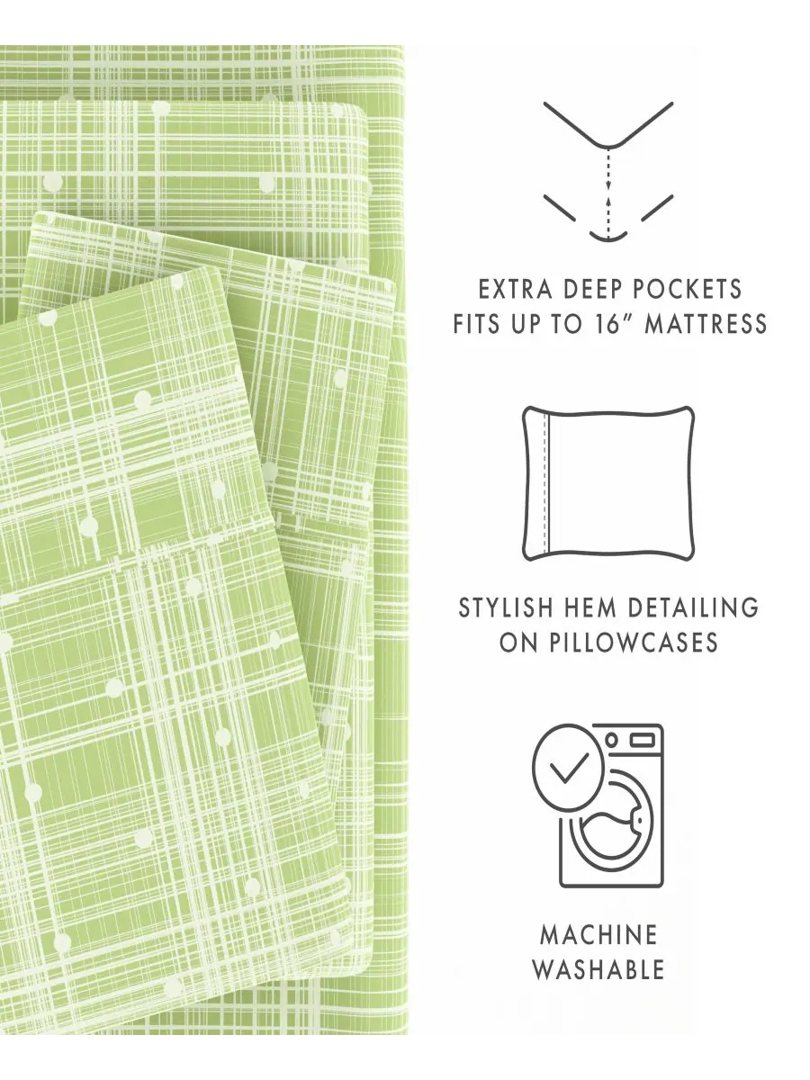Комплект постельного белья Timeless Classics Premium Ultra Soft Pattern из 4 предметов, размер — изображение 8 из 10