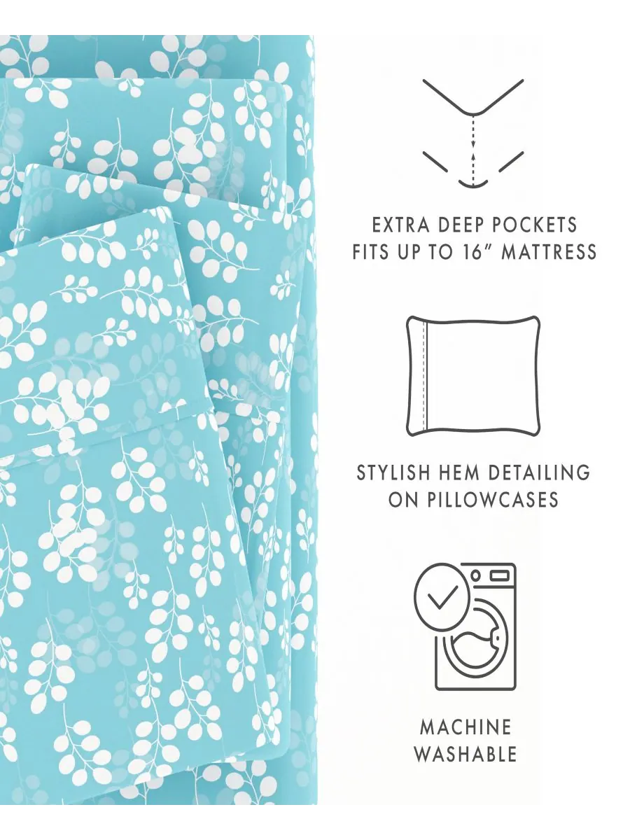 Комплект постельного белья Timeless Classics Premium Ultra Soft Pattern из 4 предметов, размер — изображение 8 из 10