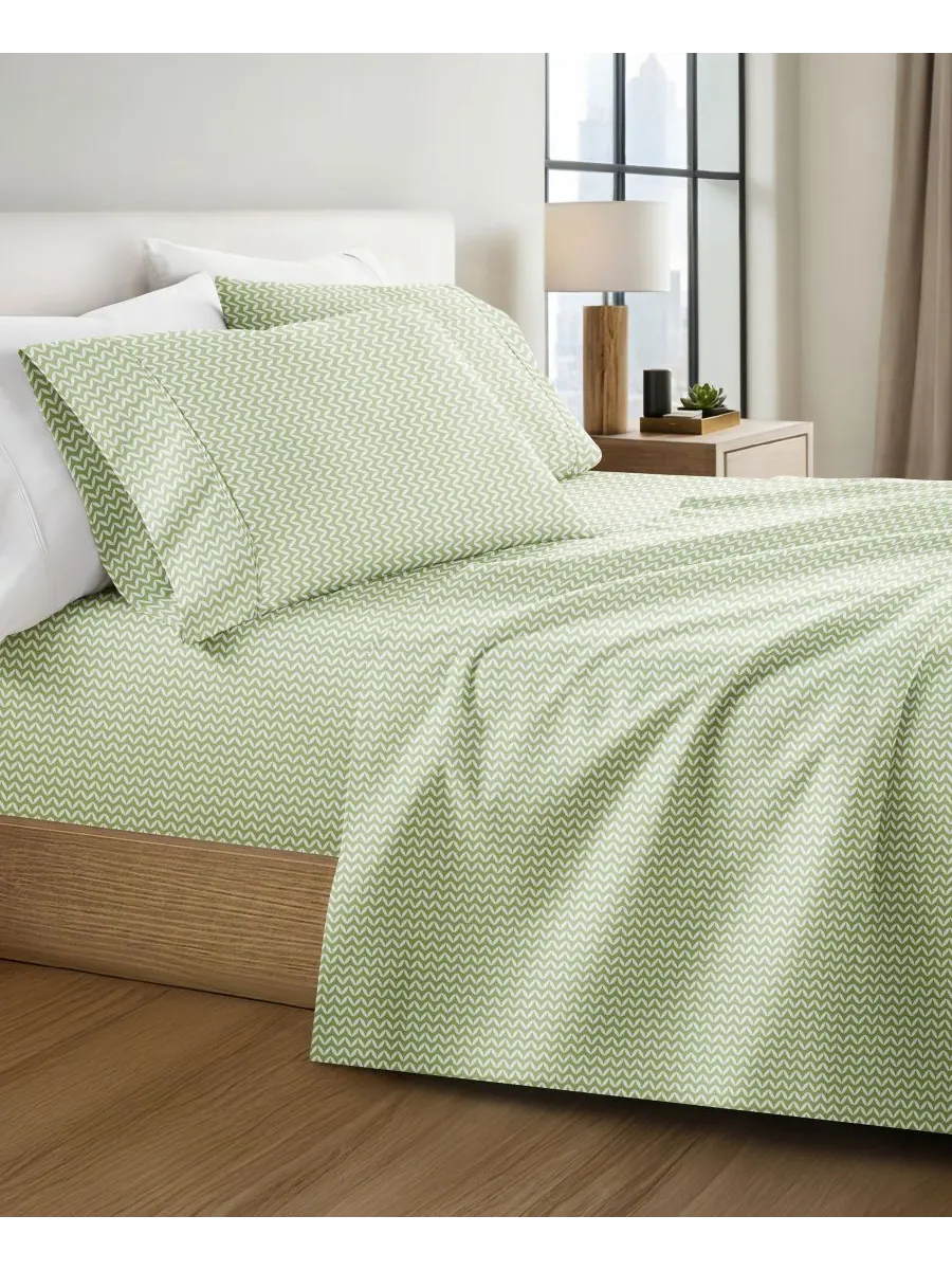 Комплект постельного белья Farmhouse Chic Premium Ultra Soft Pattern из 4 предметов, размер — изображение 2 из 10