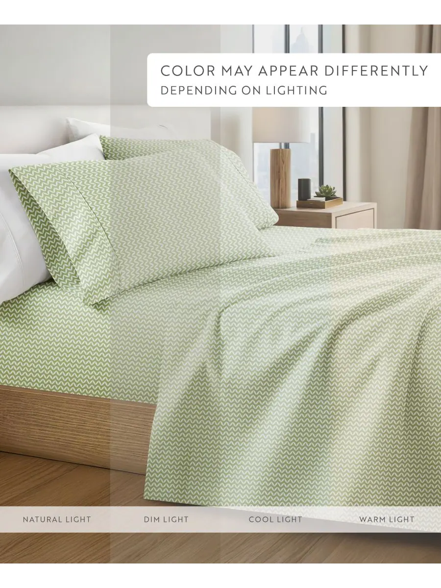 Комплект постельного белья Farmhouse Chic Premium Ultra Soft Pattern из 4 предметов, размер — изображение 10 из 10