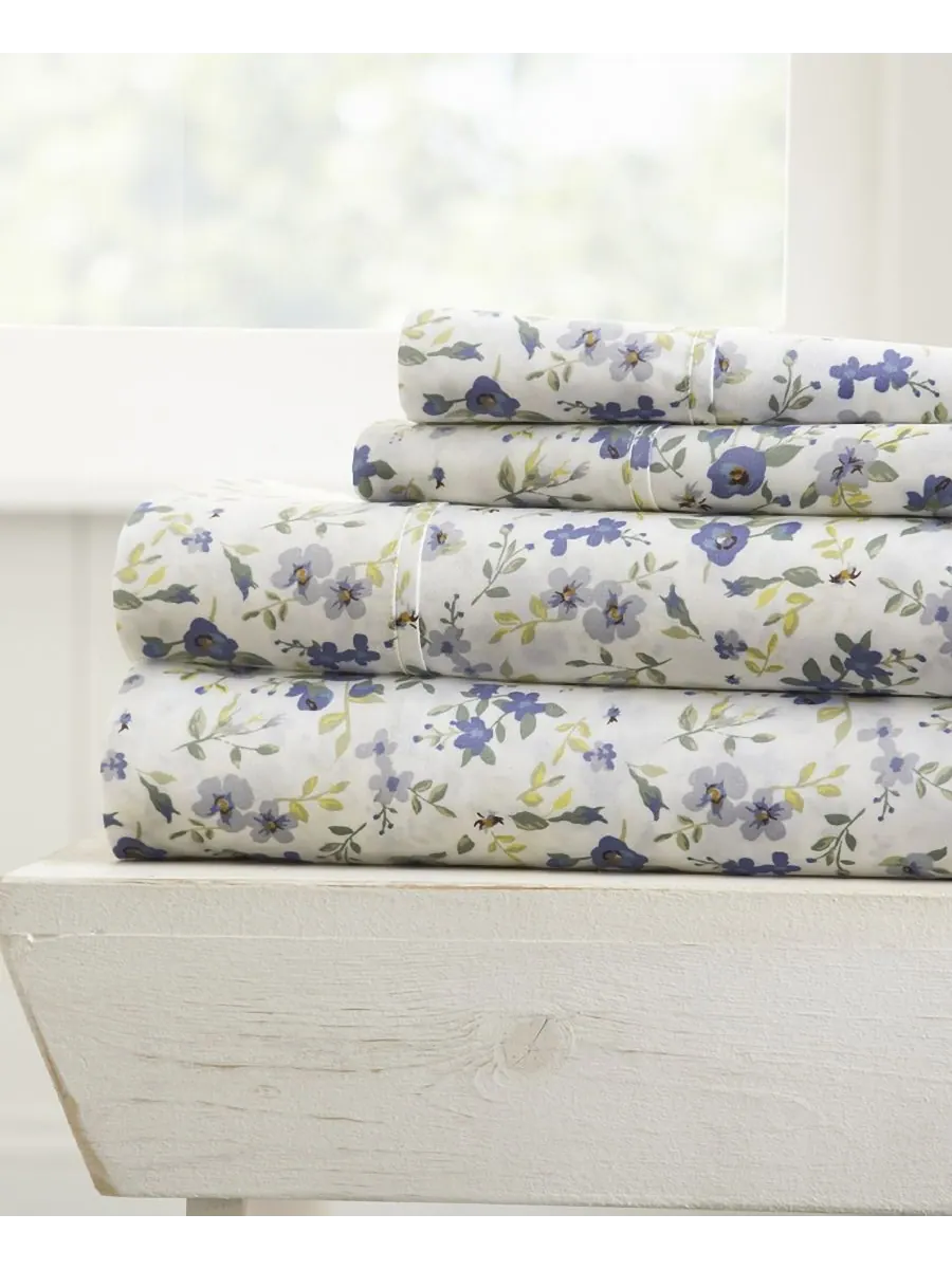 Комплект постельного белья Farmhouse Chic Premium Ultra Soft Pattern из 4 предметов, размер — изображение 1 из 10