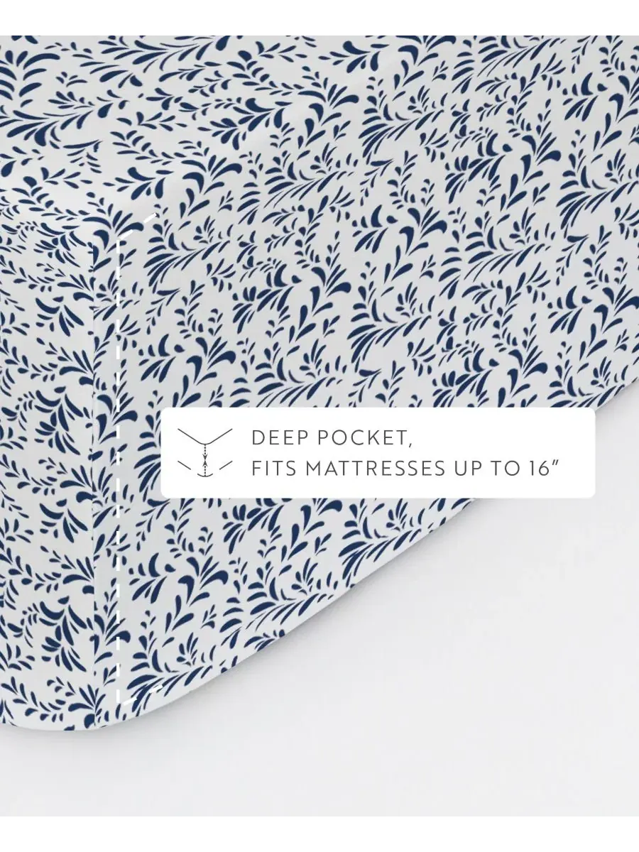 Комплект постельного белья Farmhouse Chic Premium Ultra Soft Pattern из 4 предметов, размер — изображение 8 из 10