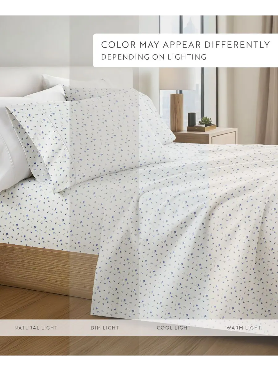 Комплект постельного белья Farmhouse Chic Premium Ultra Soft Pattern из 4 предметов, размер — изображение 10 из 10