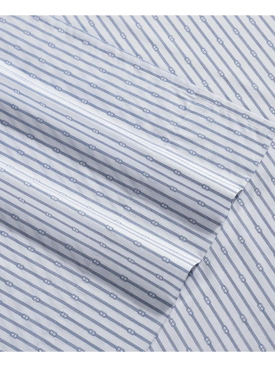 Tommy Hilfiger комплект постельного белья из перкали из хлопка с набивным рисунком плотность 200 — изображение 3 из 7, синий