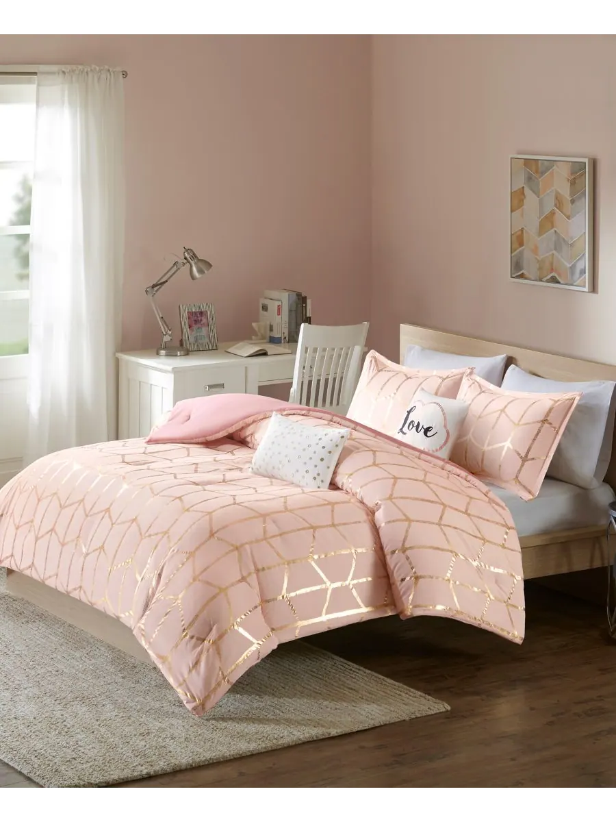 Комплект постельного белья Raina Metallic из 5 предметов, размер King/California King Intelligent — изображение 2 из 6