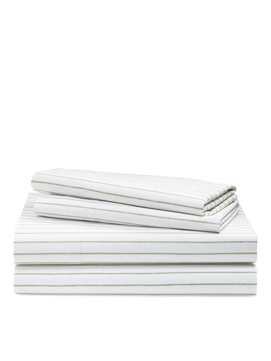 Комплект постельного белья Spencer Stripe, размер Queen Lauren Ralph Lauren — изображение 1 из 2, шалфейный