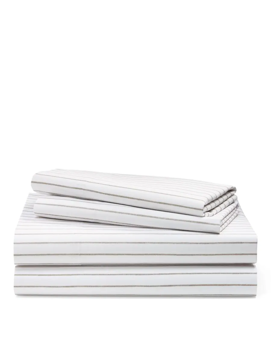 Комплект постельного белья Spencer Stripe, размер Queen Lauren Ralph Lauren — изображение 1 из 3, серый