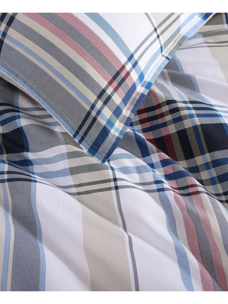 Комплект постельного белья Waterbury из хлопка в клетку, 2 предмета, размер Twin Tommy Hilfiger — изображение 5 из 8, красный