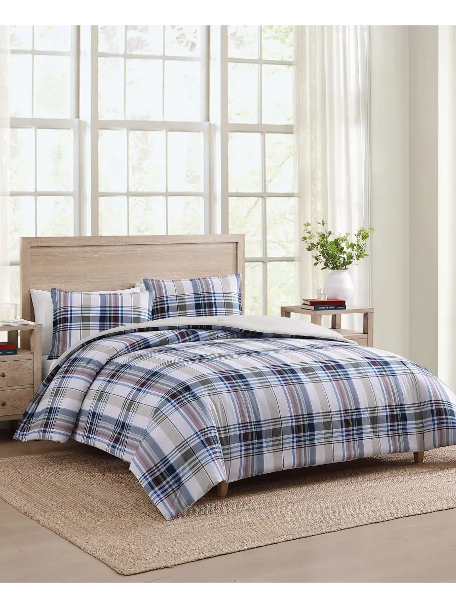 Комплект постельного белья Waterbury из хлопка в клетку, 2 предмета, размер Twin Tommy Hilfiger — изображение 2 из 8, красный