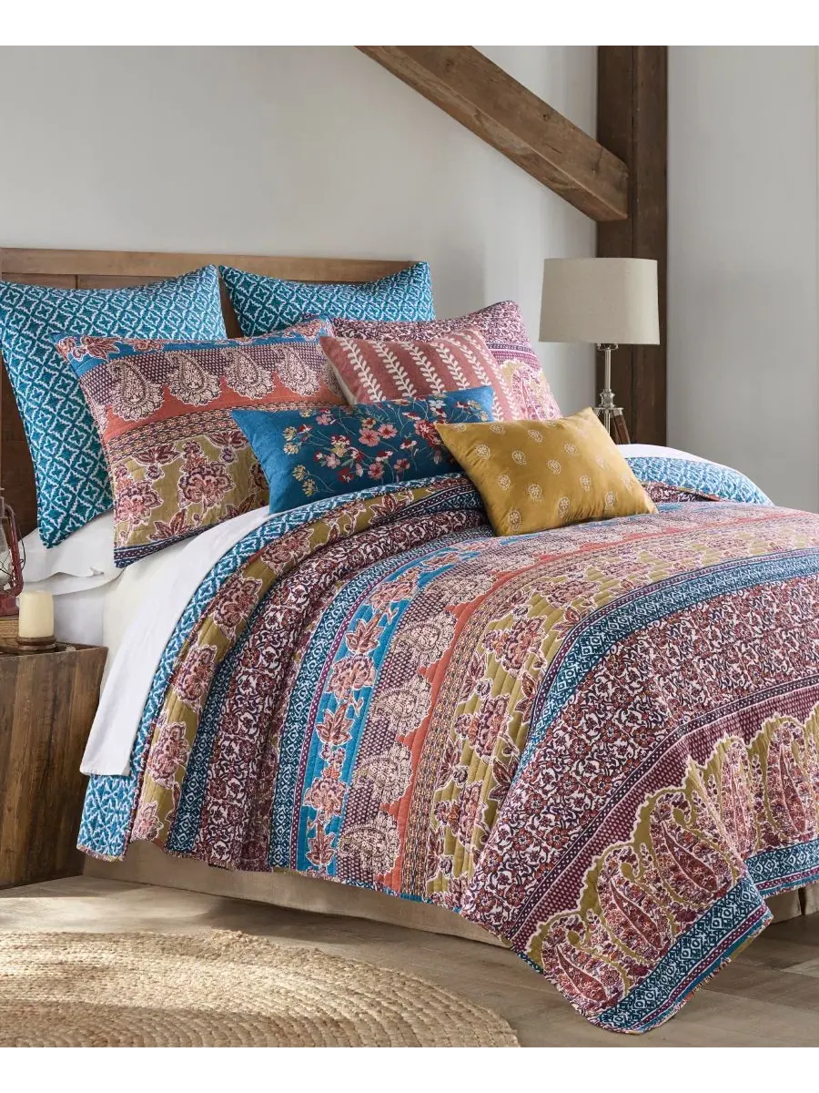 Стеганое одеяло Kirana Reversible 3-Piece Quilt Set, Full/Queen Levtex Home — мульти