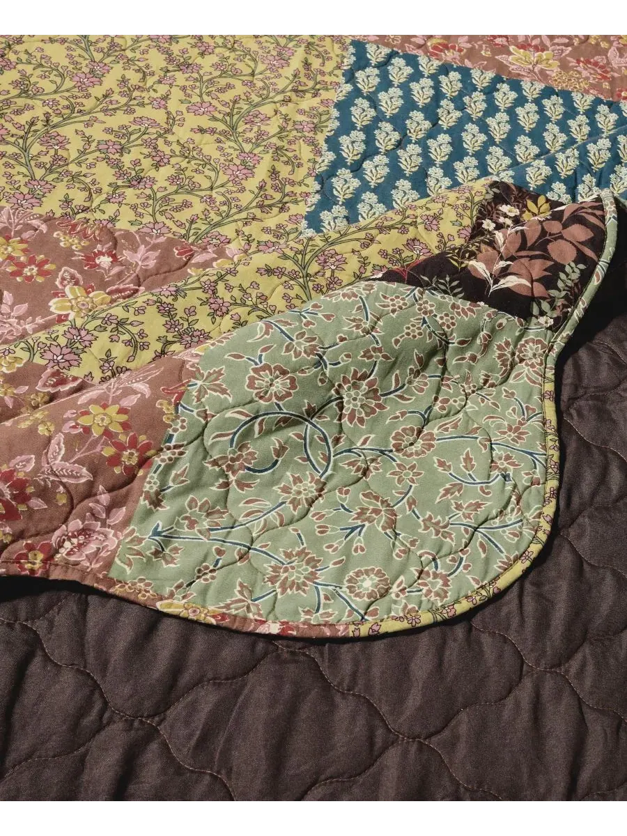 Комплект стеганого одеяла Hazel Reversible, 3 предмета, Full/Queen Greenland Home Fashions — изображение 4 из 5, мульти