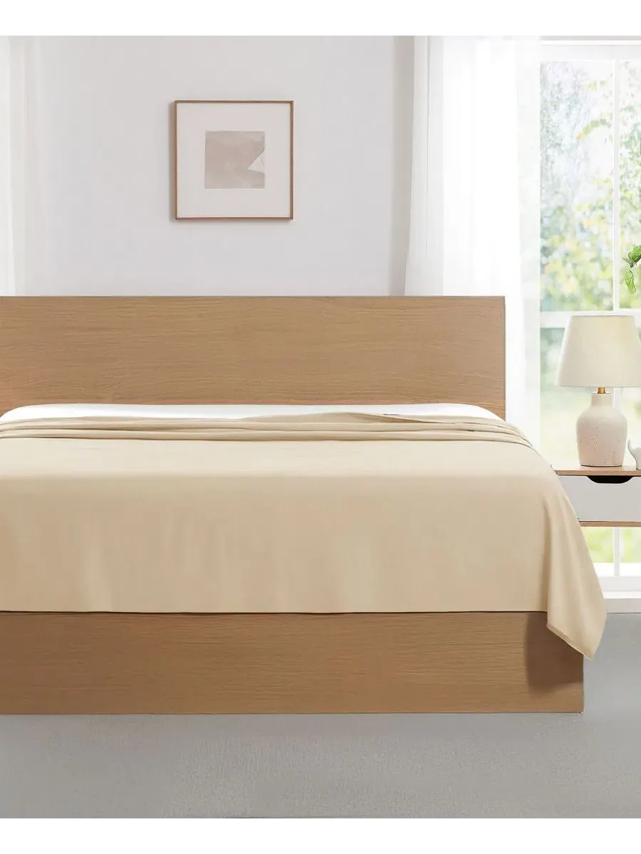 Комплект из 2 простыней Vilano Premium Ultra Soft, Queen Southshore Fine Linens — изображение 4 из 5, бежевый