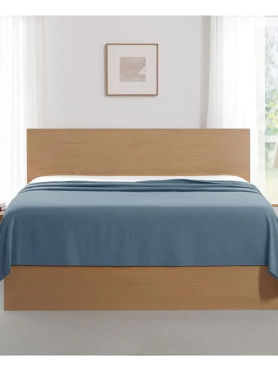 Комплект простыней 2 шт. Vilano Premium Ultra Soft, Queen Southshore Fine Linens — изображение 4 из 5, синий