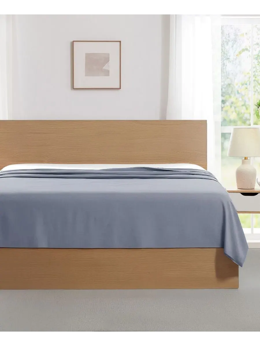 Комплект простыней из 2 шт. Vilano Premium Ultra Soft, Queen Southshore Fine Linens — изображение 4 из 5, синий