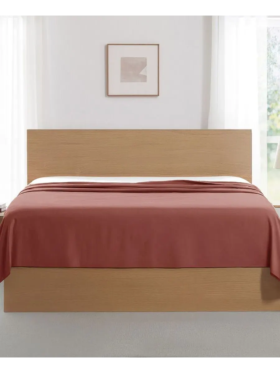 Комплект простыней из 2 шт., 228×259 см, Queen Southshore Fine Linens — изображение 4 из 5, красный