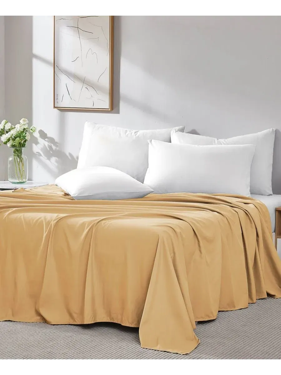 Комплект простыней из 2 шт., Queen Southshore Fine Linens — изображение 3 из 5, желтый