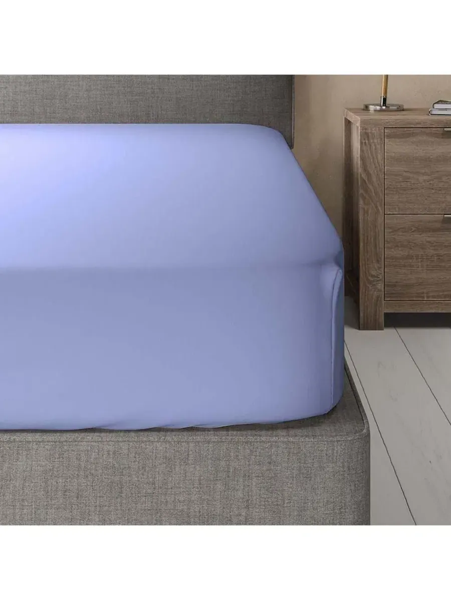 Простыня на резинке King Bamboo Cotton Hybrid Egyptian Linens — изображение 2 из 2, серый