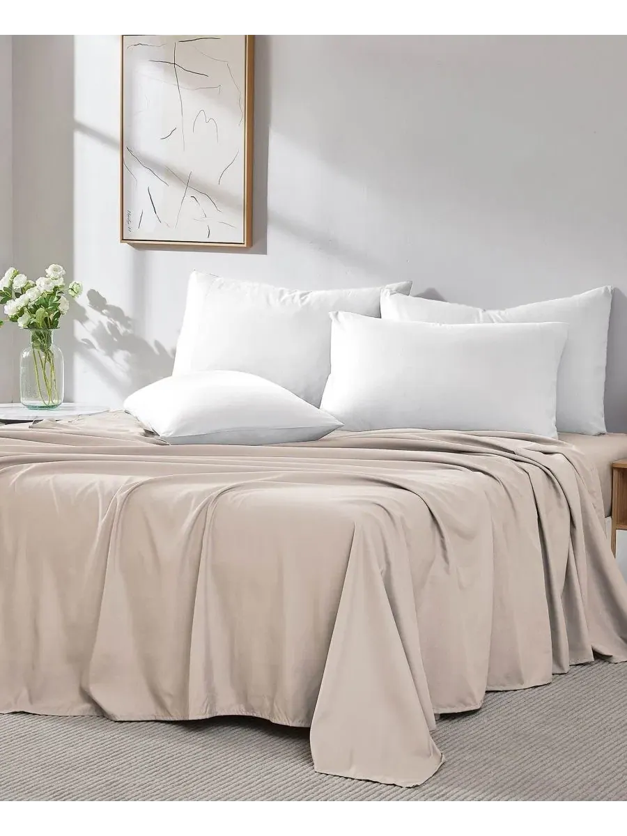 Комплект из 2 простыней Vilano Premium Ultra Soft Southshore Fine Linens — изображение 3 из 5, кость