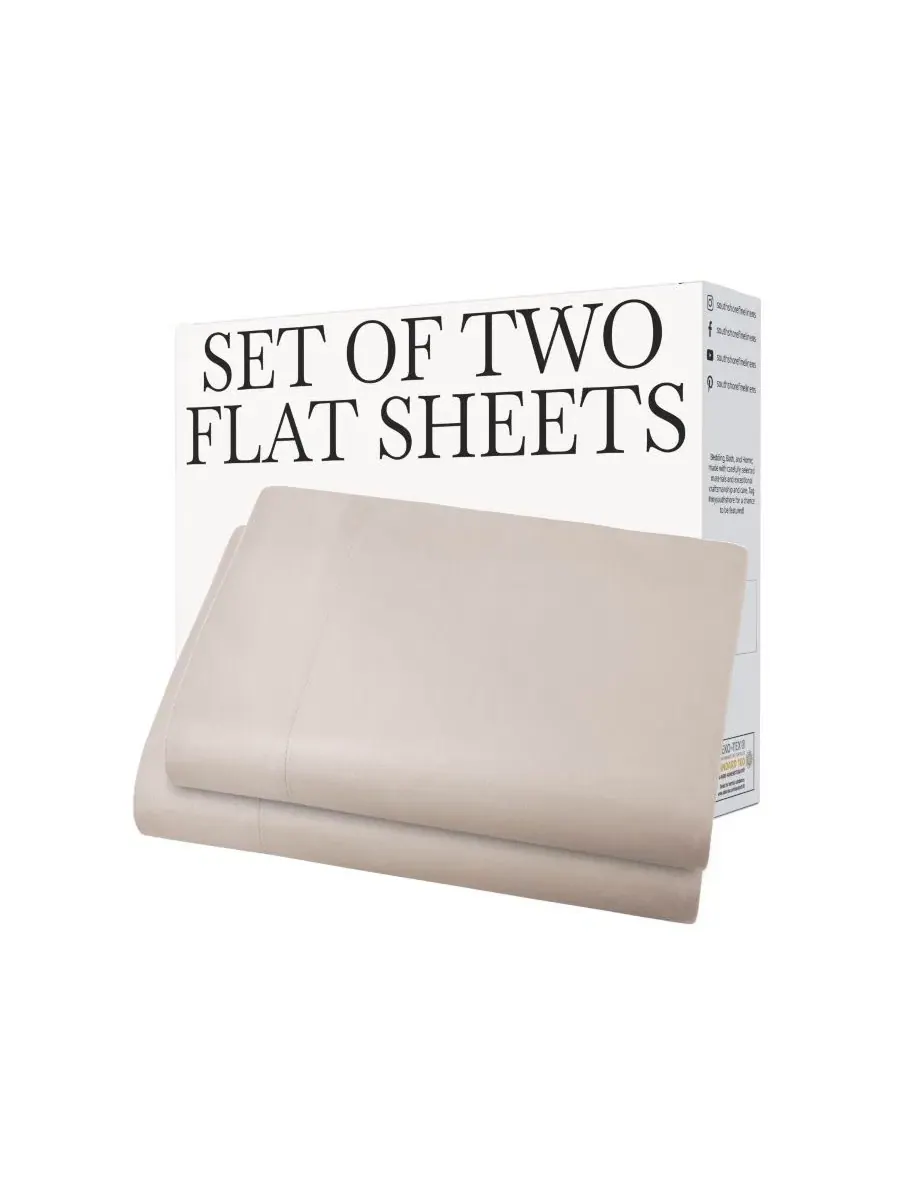 Комплект из 2 простыней Vilano Premium Ultra Soft Southshore Fine Linens — изображение 4 из 5, кость
