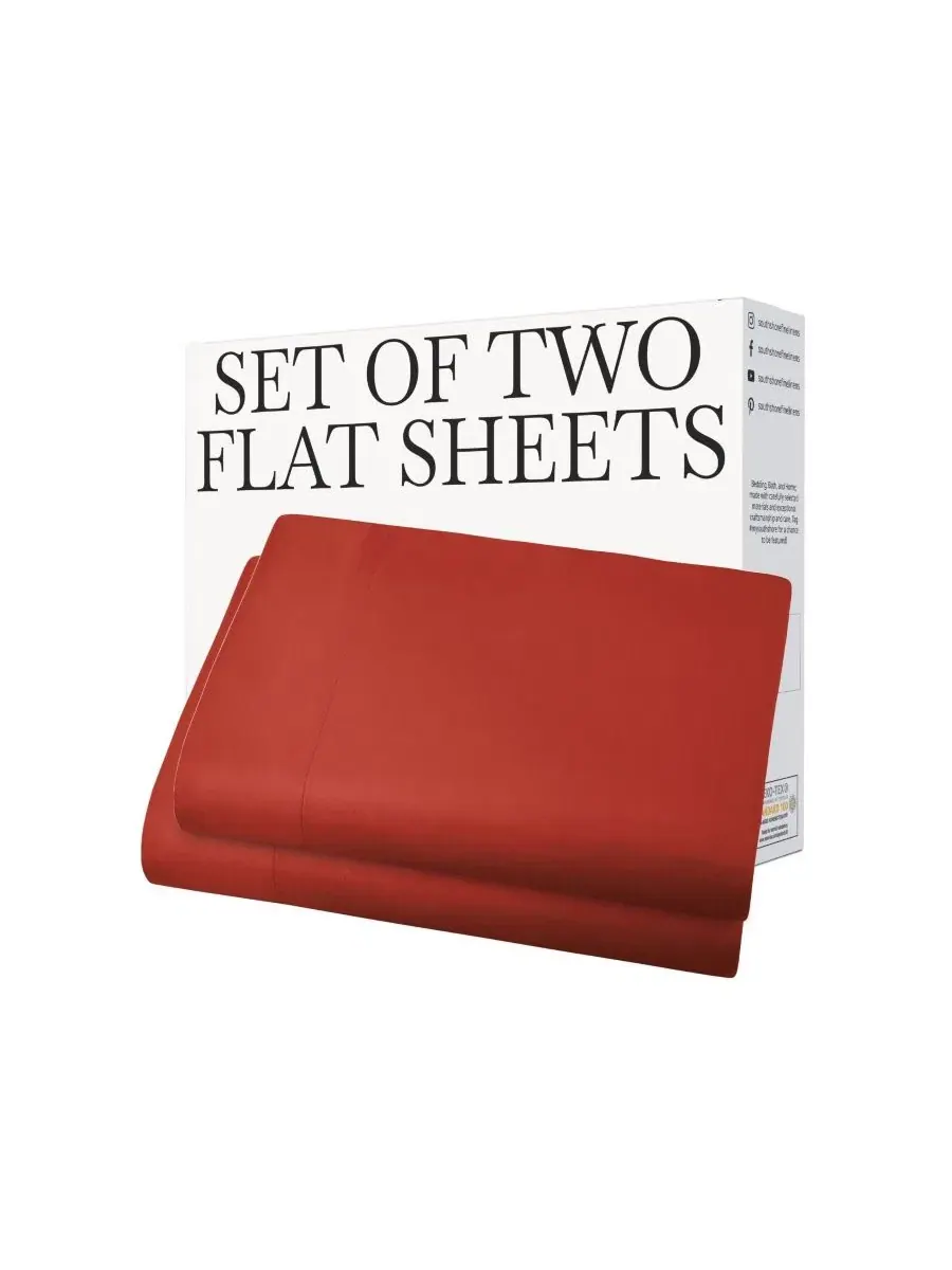Комплект простыней из 2 шт., Twin XL, на матрас 168x259 см Southshore Fine Linens — изображение 4 из 5, коричневый