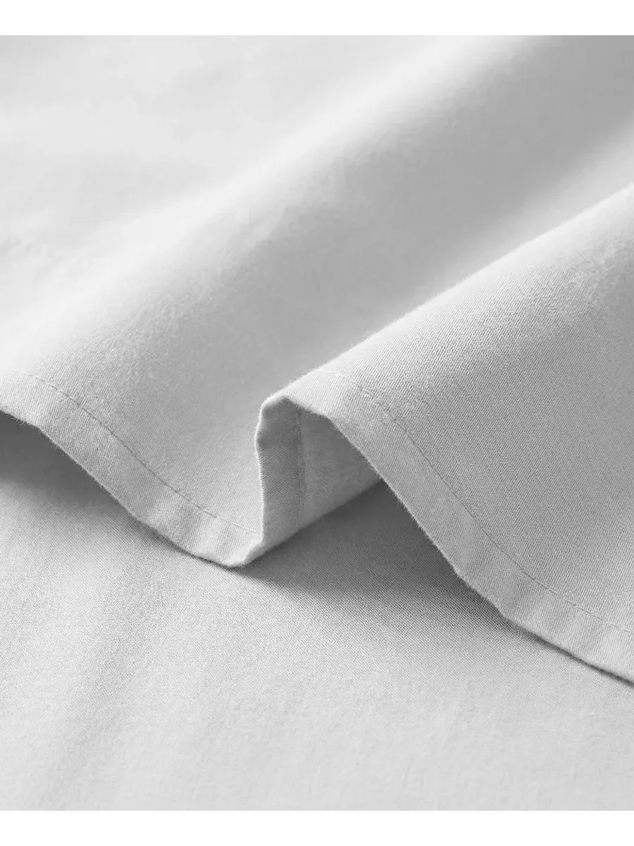 Комплект простыней Vilano Premium Ultra Soft, 2 шт, Twin XL Southshore Fine Linens — изображение 5 из 5, светлый серый