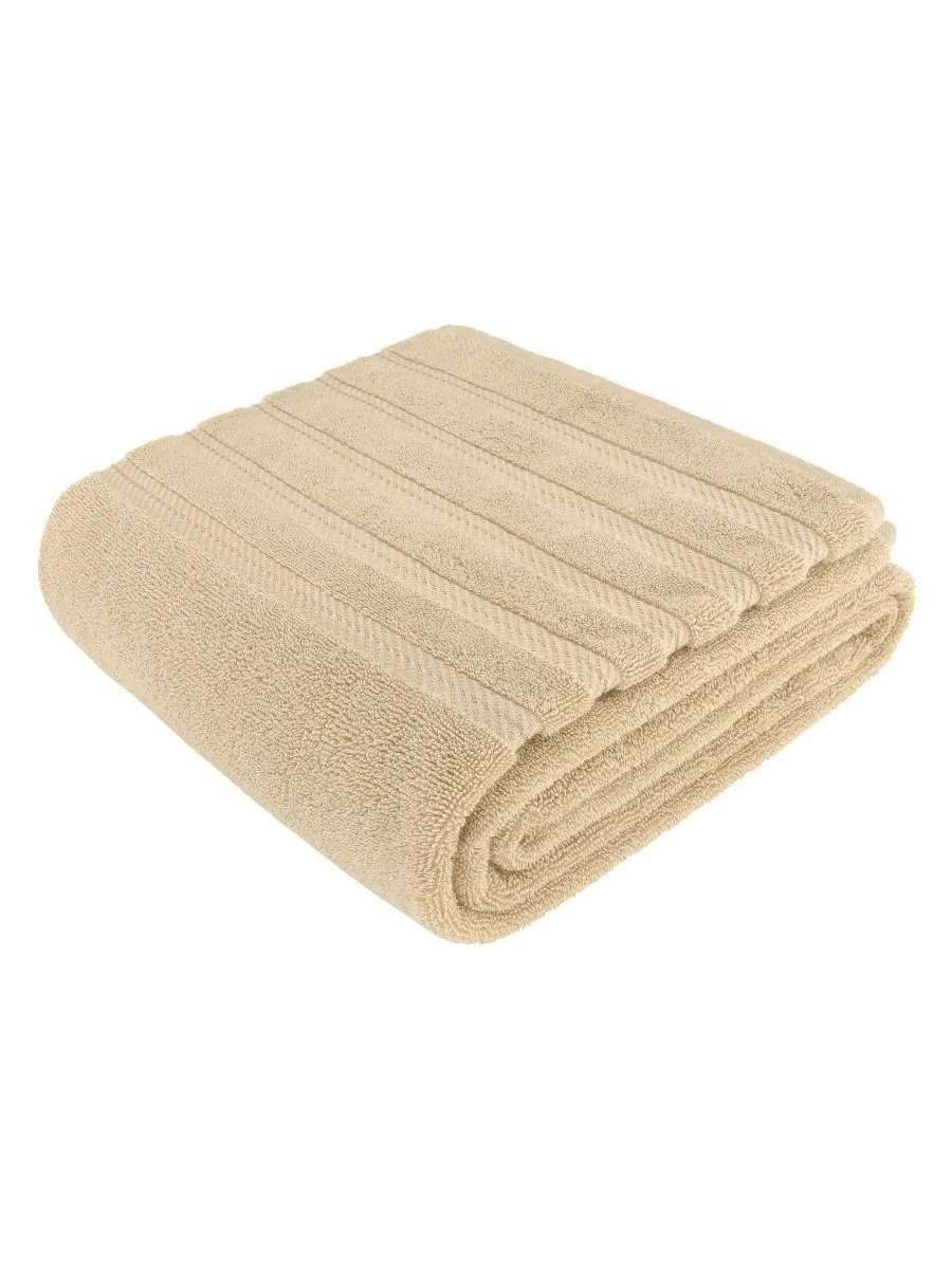 Банное полотенце Edison Luxury из 100% турецкого хлопка, 35"x70" American Soft Linen — изображение 1 из 5, бежевый