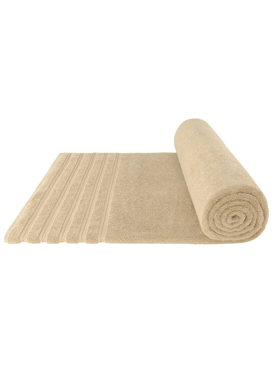 Банное полотенце Edison Luxury из 100% турецкого хлопка, 35"x70" American Soft Linen — изображение 5 из 5, бежевый