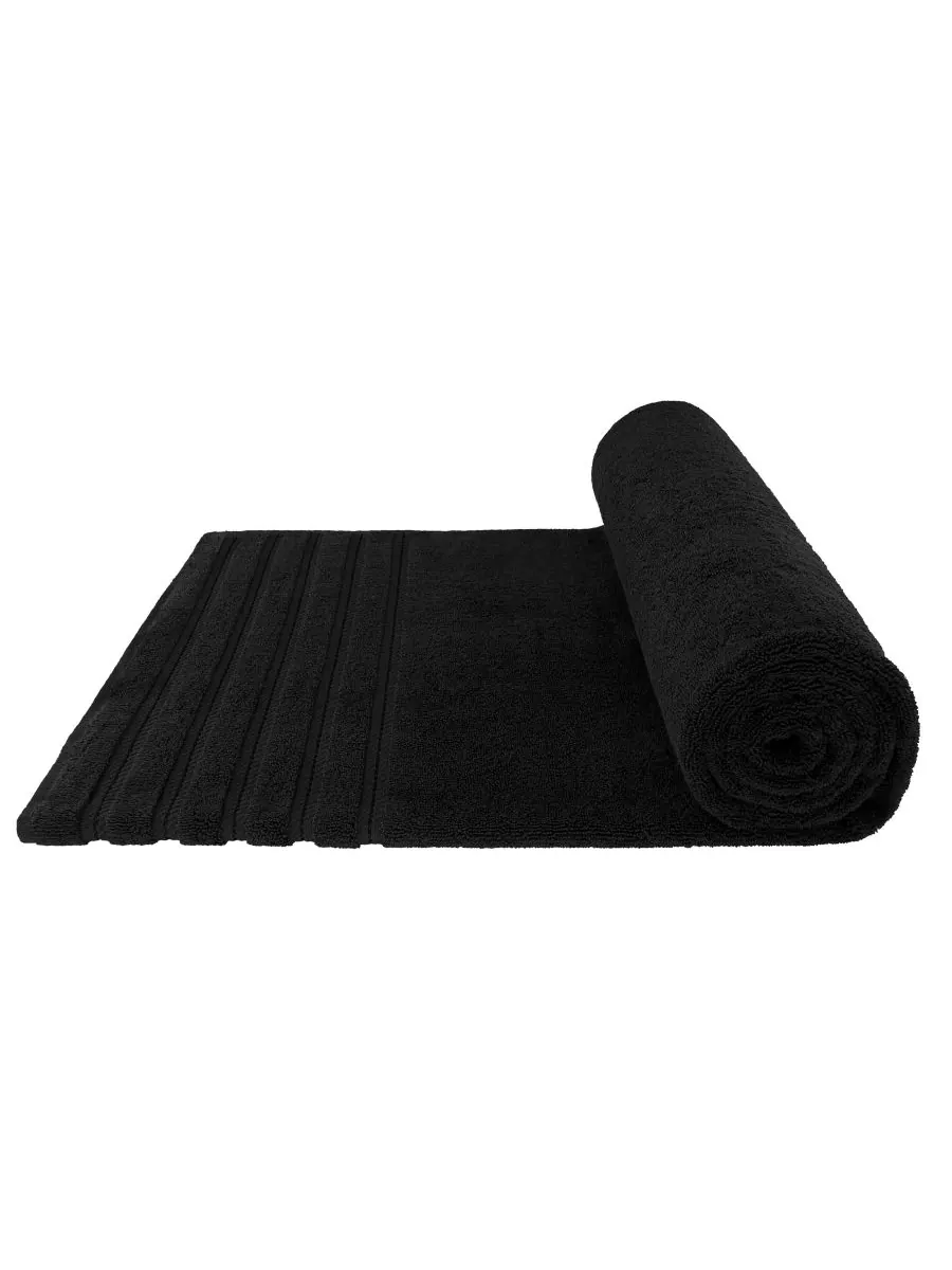 Банное полотенце Edison Luxury из 100% турецкого хлопка, 35"x70" American Soft Linen — изображение 5 из 5, черный