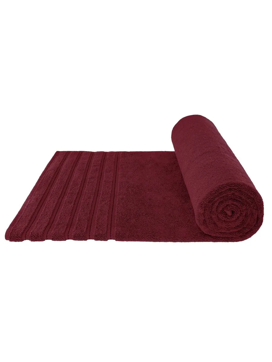 Банное полотенце Edison Luxury из 100% турецкого хлопка, 35"x70" American Soft Linen — изображение 5 из 5, бордо