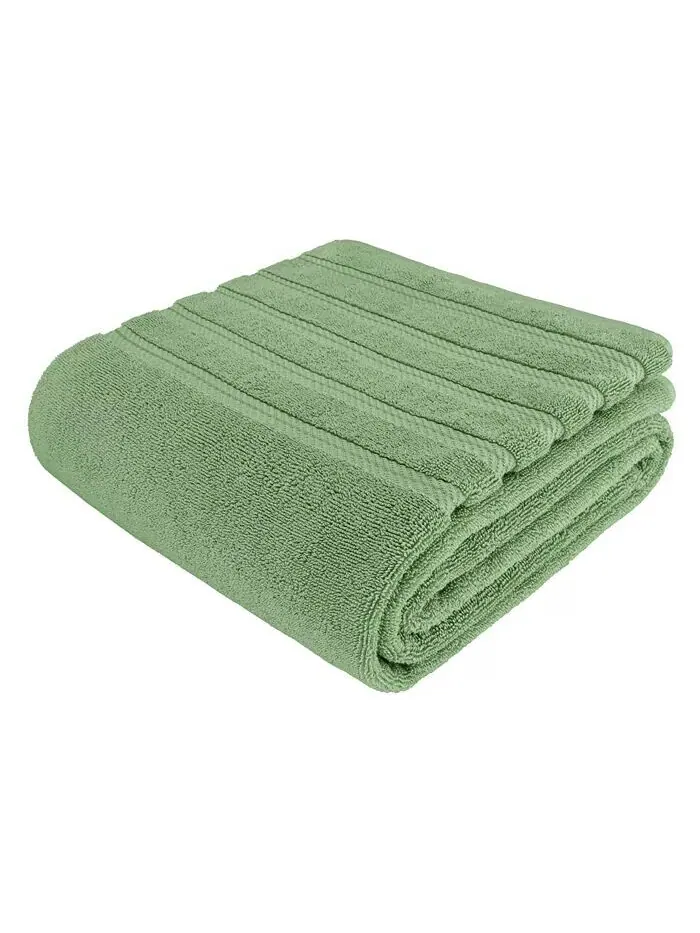 Большое банное полотенце American Soft Linen Edison Luxury из 100% турецкого хлопка — зеленый