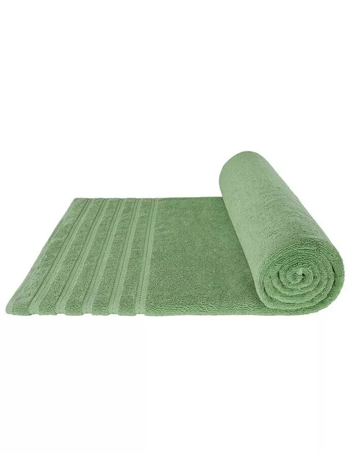 Большое банное полотенце American Soft Linen Edison Luxury из 100% турецкого хлопка — изображение 5 из 5, зеленый