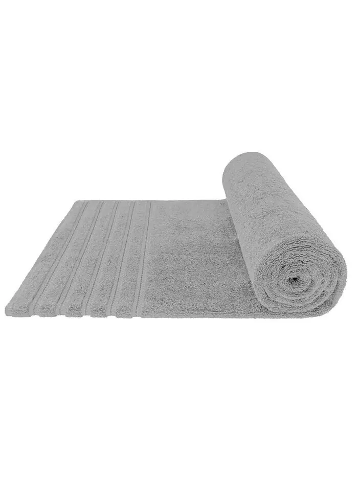 Большое банное полотенце American Soft Linen Edison Luxury из 100% турецкого хлопка — изображение 5 из 5, серый