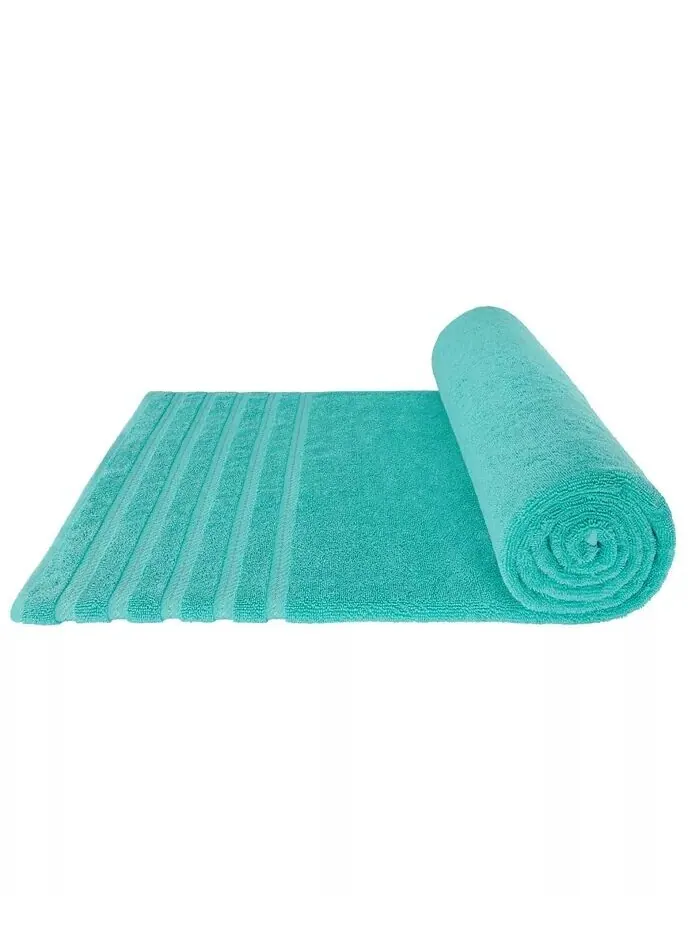 Большое банное полотенце American Soft Linen Edison Luxury из 100% турецкого хлопка — изображение 5 из 5, синий