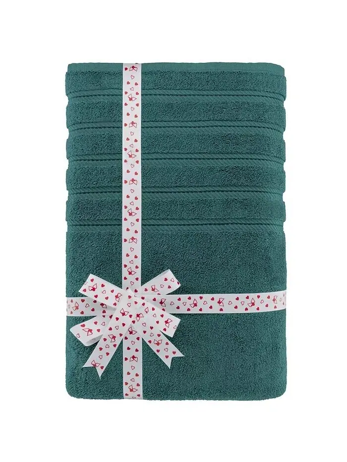 Большое банное полотенце American Soft Linen Edison Luxury из 100% турецкого хлопка — изображение 2 из 5, синий