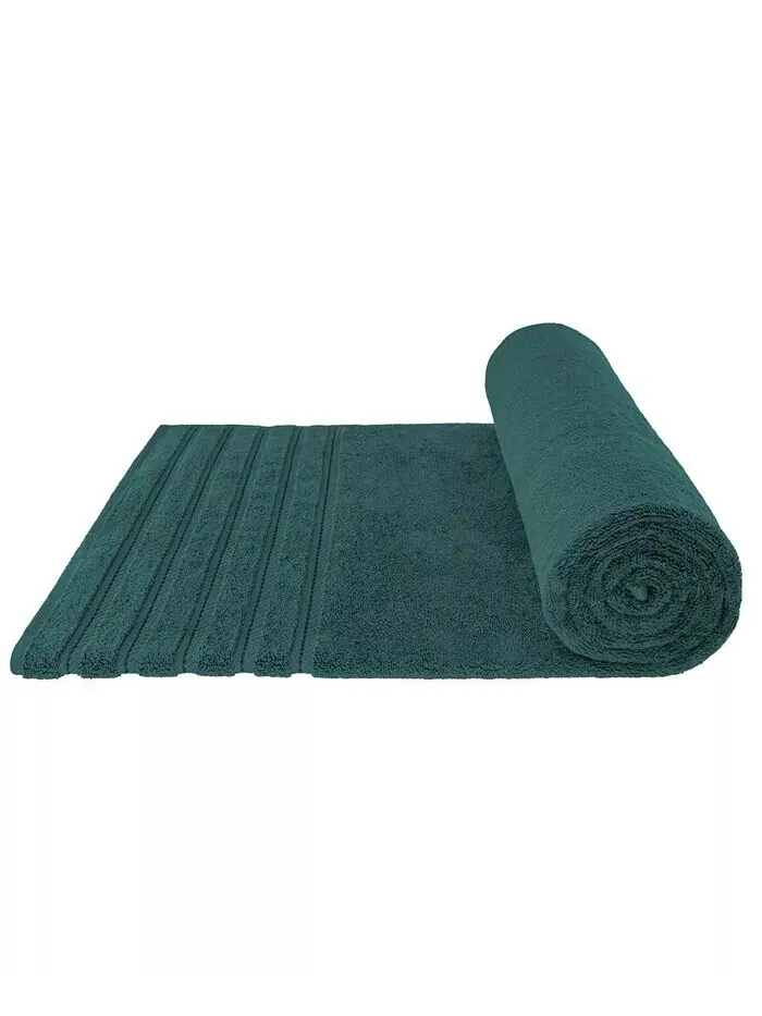 Большое банное полотенце American Soft Linen Edison Luxury из 100% турецкого хлопка — изображение 5 из 5, синий