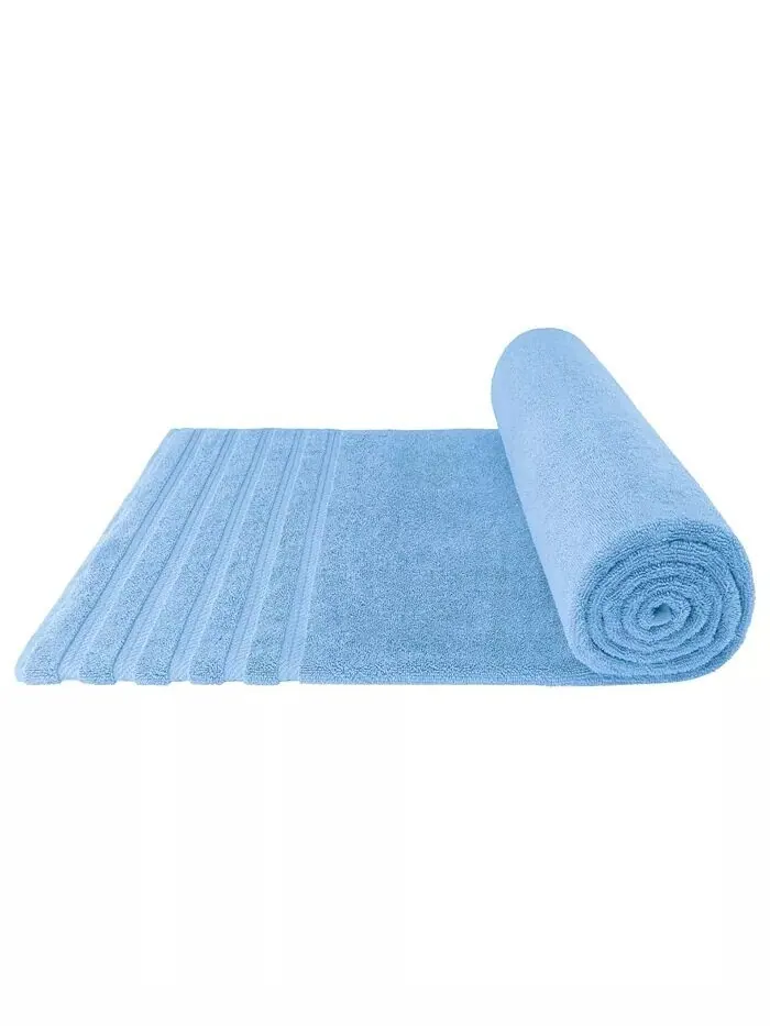 Большое банное полотенце American Soft Linen Edison Luxury из 100% турецкого хлопка — изображение 5 из 5, синий