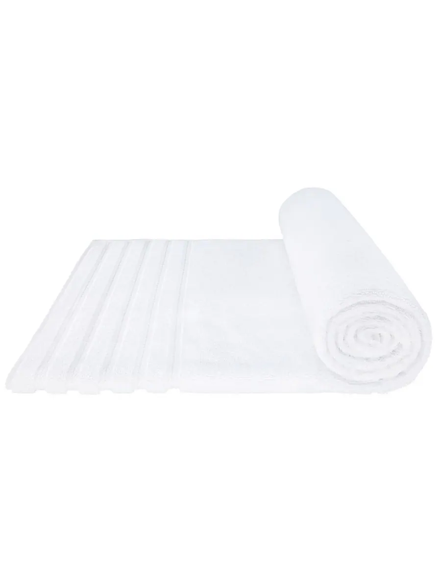 Банное полотенце Edison Luxury из 100% турецкого хлопка, 35"x70" American Soft Linen — изображение 5 из 5, белый