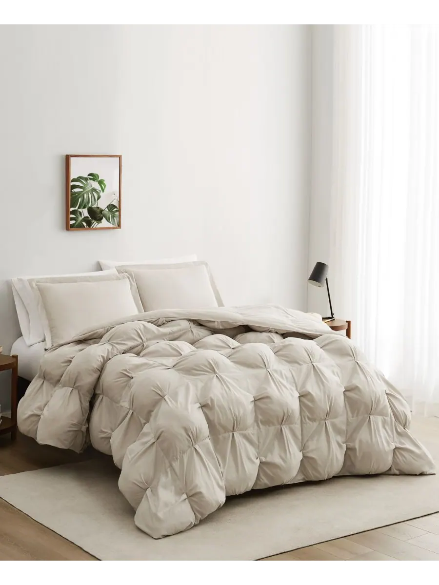 Комплект постельного белья Cloud Puffer из 2 предметов, размер Twin/Twin XL Truly Soft — изображение 2 из 6, бежевый