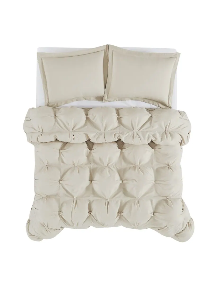 Комплект постельного белья Cloud Puffer из 2 предметов, размер Twin/Twin XL Truly Soft — изображение 5 из 6, бежевый