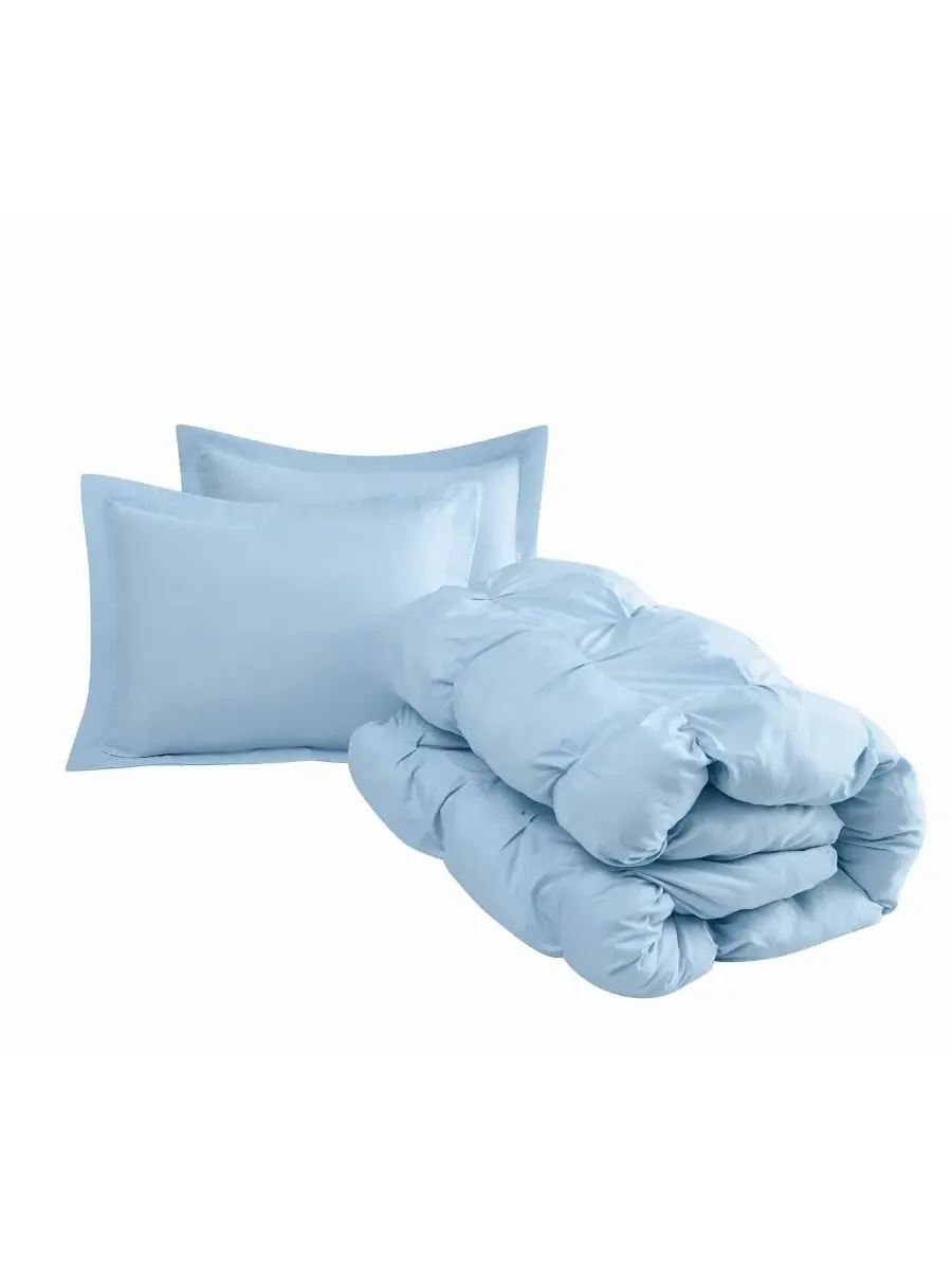 Комплект постельного белья Cloud Puffer из 2 предметов, размер Twin/Twin XL Truly Soft — изображение 4 из 5, синий