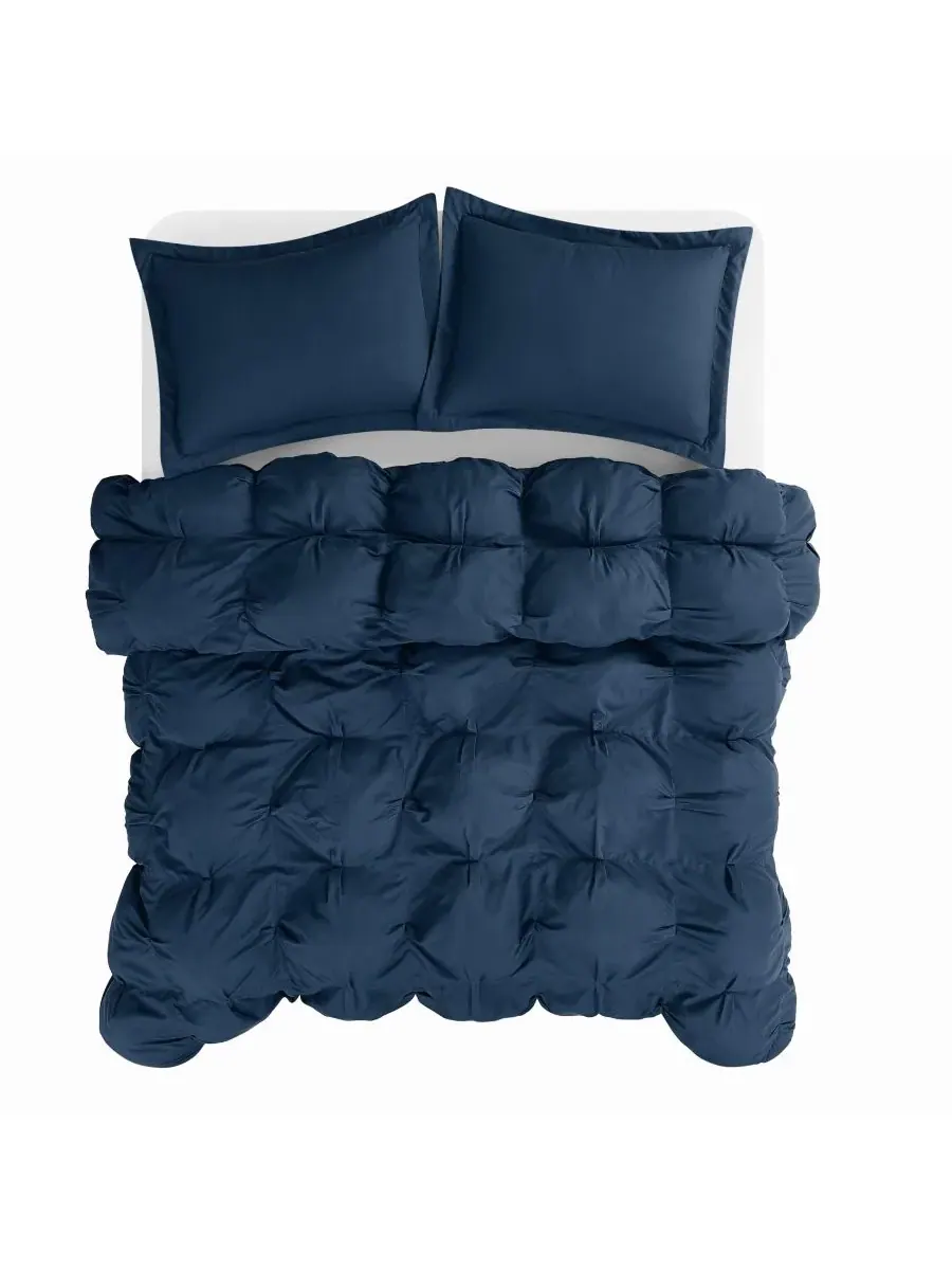 Комплект постельного белья Cloud Puffer из 2 предметов, размер Twin/Twin XL Truly Soft — изображение 5 из 5, темно-синий