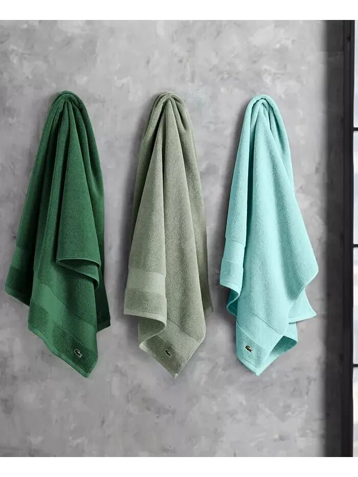 Набор полотенец Lacoste Home Lacoste Heritage Supima из хлопка 6 шт — изображение 11 из 12, мел